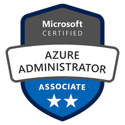 Microsoft Certified Azure Administrator Associate (AZ-104) badge