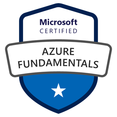 Microsoft Certified Azure Fundamentals (AZ-900) badge