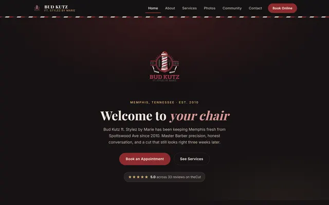 Bud Kutz homepage