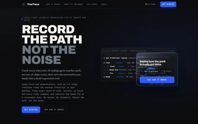 TreeTrace product site